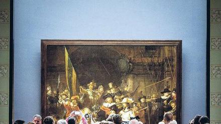 Rembrandts "Nachtwache" ist das einzige Werk im Rijksmuseum, das wieder an seinen ursprünglichen Ort zurückgekehrt ist.
