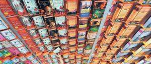 Titeljagd. Die Frankfurter Buchmesse wäre ein Ort, wo Literaturbegeisterte schon mal Praxiserfahrung sammeln können – als Vorbereitung für den Studiengang „Angewandte Literaturwissenschaft“, der Philologen zu Literaturagenten oder Lektoren ausbildet. Foto: dpa