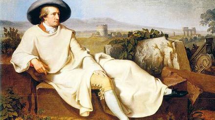 Wo die Zitronen blühen. Das vom Frankfurter Städel-Museum nach Paris ausgeliehene Gemälde „Goethe in der Campagna“ von Johann Heinrich Wilhelm Tischbein (1787) ist das Sinnbild deutscher Sehnsucht nach Süden und klassischer Antike. 