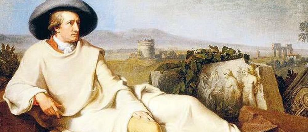 Wo die Zitronen blühen. Das vom Frankfurter Städel-Museum nach Paris ausgeliehene Gemälde „Goethe in der Campagna“ von Johann Heinrich Wilhelm Tischbein (1787) ist das Sinnbild deutscher Sehnsucht nach Süden und klassischer Antike.