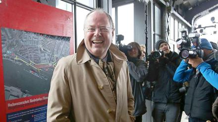 Steinbrück im Umfragetief. Gelacht wird trotzdem.