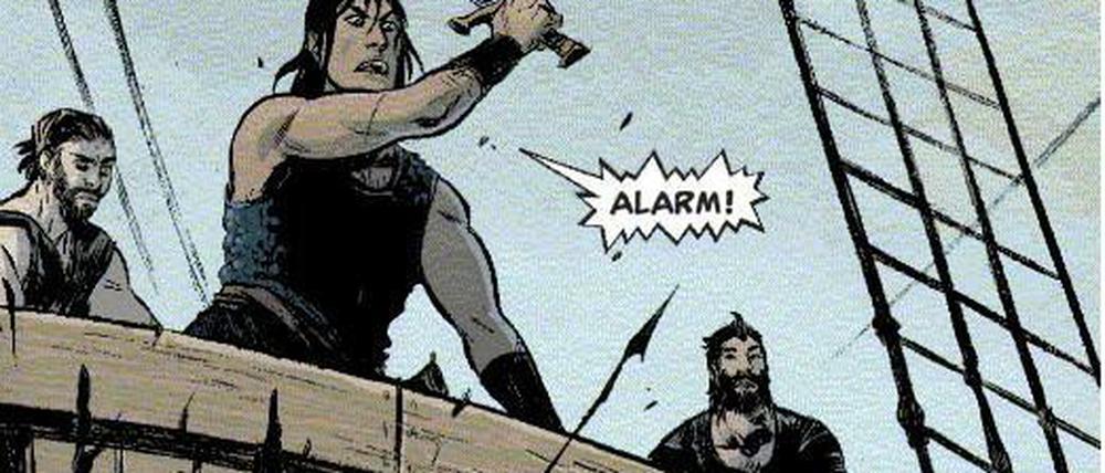 Kämpferisch: Conan in einer Szene aus dem besprochenen Band.