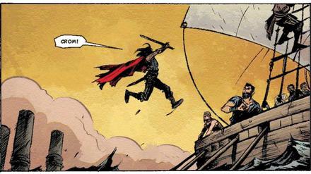 Seeräuber-Romantik: Conan in einem Panel aus dem besprochenen Band.
