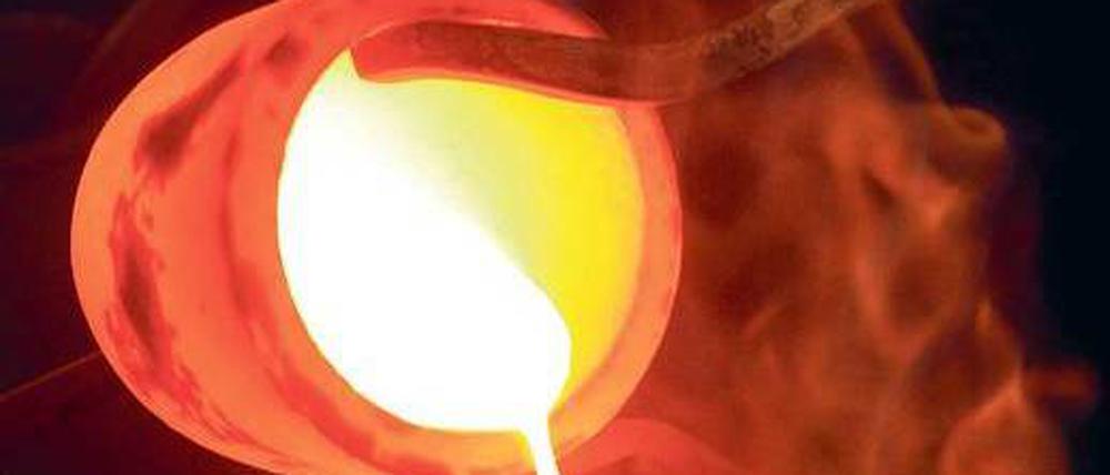 Heiße Ware. Die jährliche Goldproduktion liegt bei 2700 Tonnen. Das meiste Edelmetall wandert in die Schmuckindustrie.