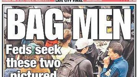 Falsch verdächtigt wurde Salah Barhoun (gr. Foto, r.) am Donnerstag in der US-Zeitung „New York Post“. Die Bostoner Polizei informierte per Twitter (u.r.) über den Stand der Ermittlungen. Im sozialen Netzwerk VKontakter ist das Profil des mutmaßlichen Attentäters Dschochar Zarnajew veröffentlicht worden. 