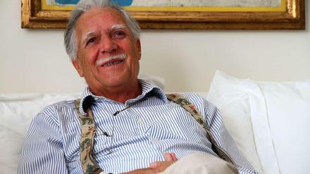 Michael Ballhaus beim Interview in seiner Wohnung in der Nähe des Mexikoplatzes.