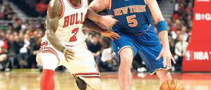 Point Guard, 40, männlich, spielt. Jason Kidd (r.) steuert auch im gehobenen Alter noch den Spielaufbau bei den New York Knicks.Foto: dpa