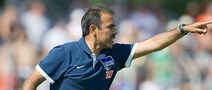 Blick nach vorn: Hertha-Trainer Jos Luhukay verließ einst den FC Augsburg, weil er keine Zukunftsperspektive sah.