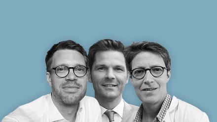 Johannes Danckert, Steffen Krach und Britta Siegmund.