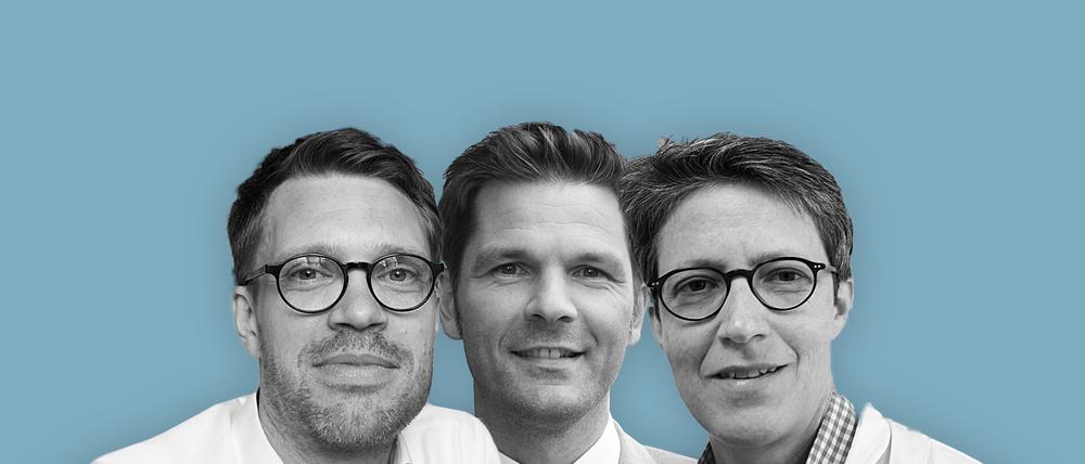 Johannes Danckert, Steffen Krach und Britta Siegmund.