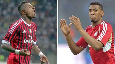 Zwei Fußballtalente. Kevin-Prince Boateng spielt beim AC Mailand und sein Bruder Jerome beim FC Bayern München.