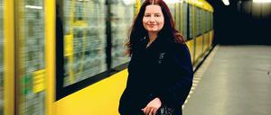 Kate Seabrook am U-Bahnhof Pankstraße.