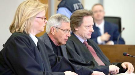 Der Angeklagte Heinrich Scholl bei der Gerichtsverhandlung am 02. Mai 2013 in Potsdam. 