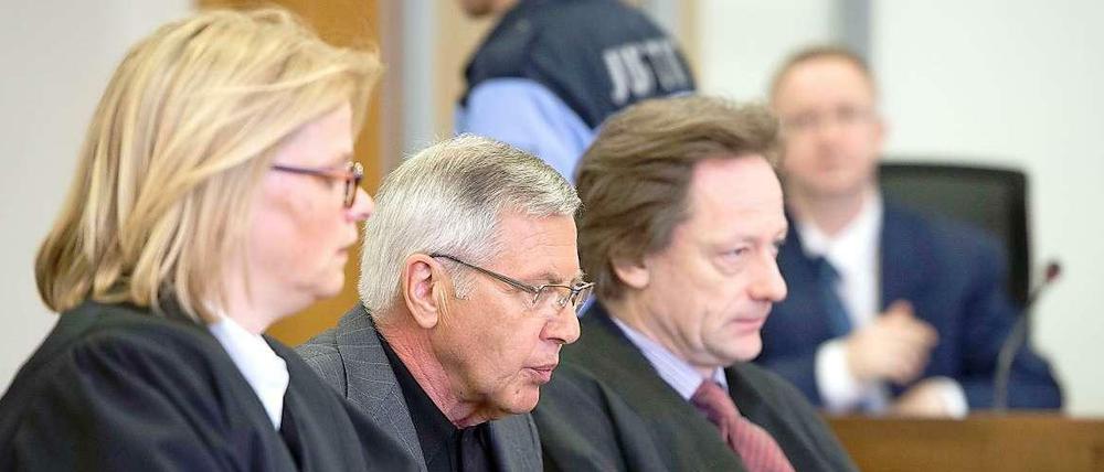 Der Angeklagte Heinrich Scholl bei der Gerichtsverhandlung am 02. Mai 2013 in Potsdam. 