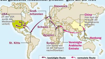Aus China stammen viele nachgemachte Arzeimittel.