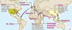 Aus China stammen viele nachgemachte Arzeimittel.