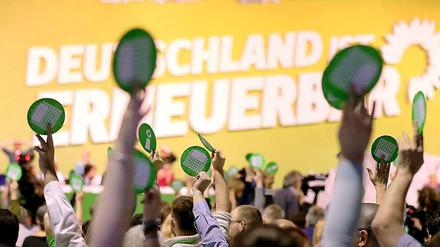 Delegierte beim Grünen-Parteitag in Berlin.