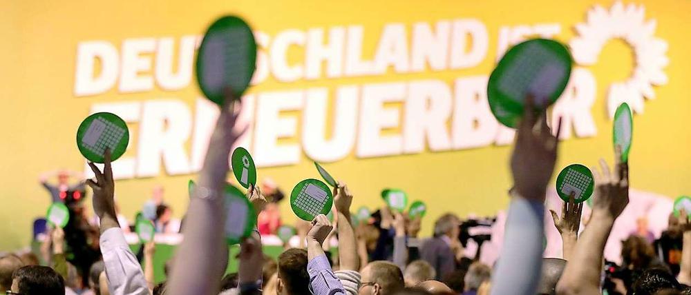 Delegierte beim Grünen-Parteitag in Berlin.