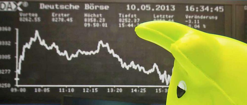 Am Freitag hat der deutsche Aktienindex Dax mit 8358 Punkten schon wieder einen Rekordstand erreicht.