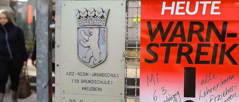 Wie schon im März und im April soll es auch in der kommenden Woche zu Lehrerstreiks in Berlin kommen.