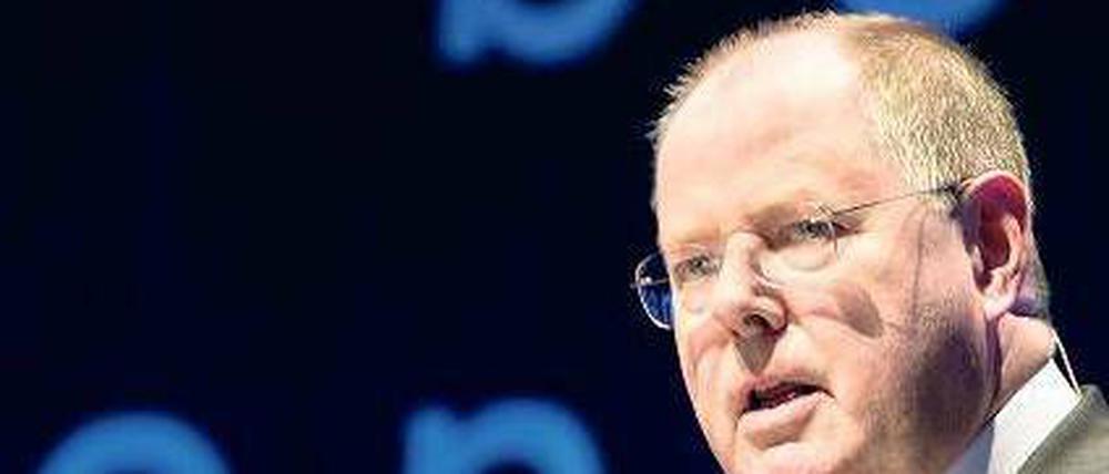 Was kommt als Nächstes? Auf dem Kongress in Berlin erklärte Peer Steinbrück seine Perspektive.