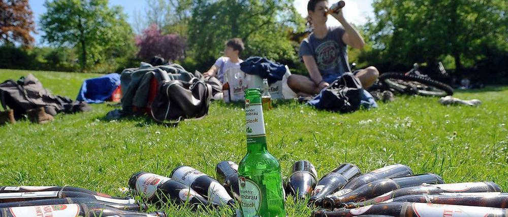 Jugend-Vergnügen am Schlachtensee? So kann es dort aussehen, wenn Schüler Party machen.
