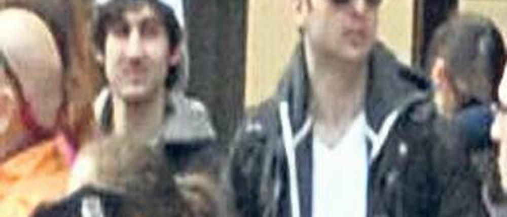 Die mutmaßlichen Täter von Boston. Tamerlan und Dschochar Zarnajew. Foto: AFP