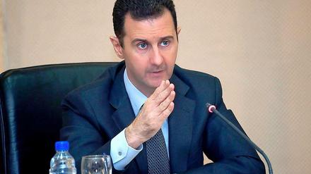 Der syrische Staatspräsident Präsident Baschar al Assad.