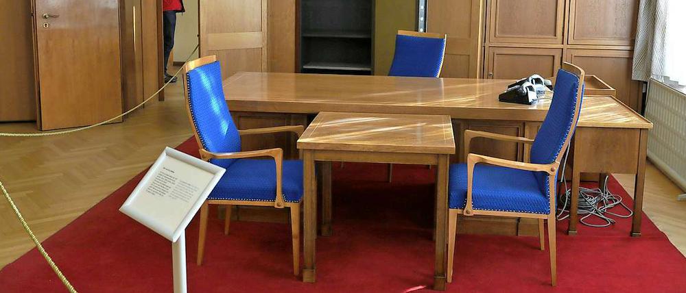 Das ehemalige Dienstzimmer von Stasi-Chef Erich Mielke