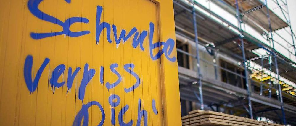 Manch einer würde die Schwaben anscheinend gerne wieder dahin schicken, wo sie hergekommen sind.