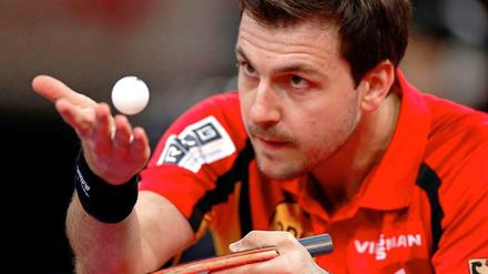 Im Blick: Timo Boll fixiert den Ball. Ob er den Unterschied sehen wird?