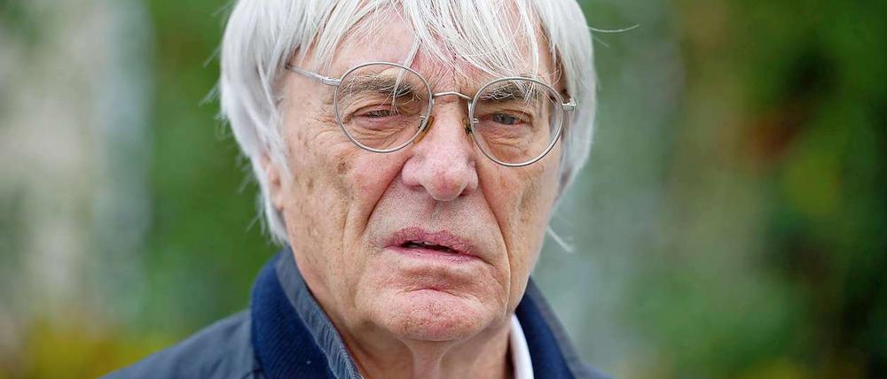 Mächtig umstritten. Bernie Ecclestone.