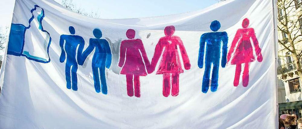 Gleiches Recht für alle. Demonstranten protestierten im Januar in Paris noch für die Legalisierung der Ehe für homosexuelle Paare. Jetzt folgt ein entsprechendes Gesetz. 