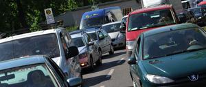 Stau in Berlin. Häufig sind Autofahrer mit dem Problem konfrontiert.