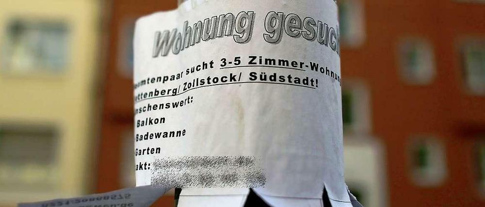 Wohnungsnot soweit das Auge reicht.