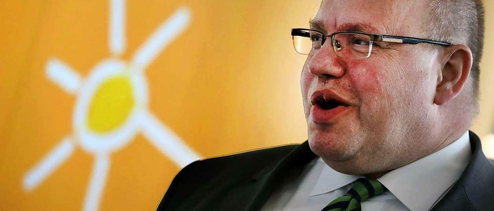 Trotz aller Schwierigkeiten in sonniger Laune: Umweltminister Peter Altmaier.
