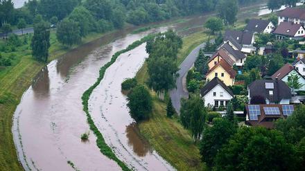 Hochwasser an der Schwarzen Elster