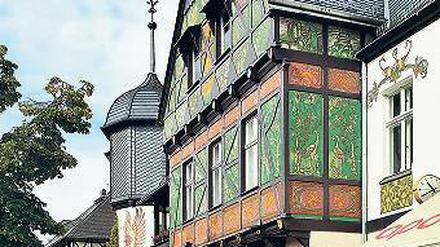 Blickfang. Das Paul-Emisch-Haus in der Lichterfelder Curtiusstraße.