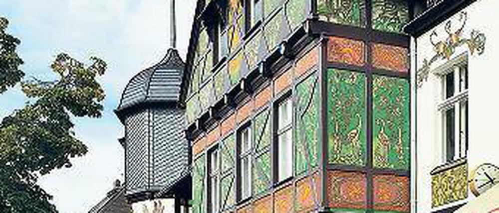 Blickfang. Das Paul-Emisch-Haus in der Lichterfelder Curtiusstraße.