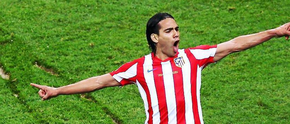 Teurer Falke. Radamel Falcao jubelt künftig im Trikot von Monaco.