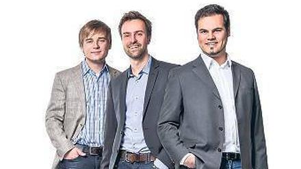 Julian Hauck, Bastian Porzner und Johannes Thunert