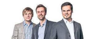 Julian Hauck, Bastian Porzner und Johannes Thunert