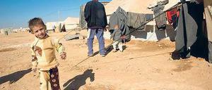 Auf der Flucht. Berliner Schüler helfen auch syrischen Kindern in Zufluchtscamps in Jordanien. Foto: Save the Children/Mohamad Alasmar