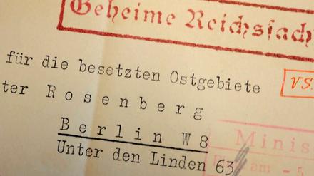 Die gefundenen Aufzeichnungen Rosenbergs stammen aus den Jahren 1934 bis 1944.