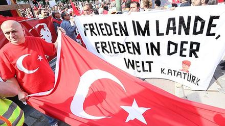 Demonstrationen in Berlin gegen Erdogan
