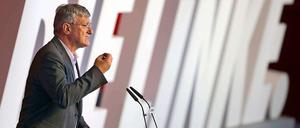 Mit Angriffen auf SPD und Grüne startete die Linke am Freitag in ihren Bundesparteitag in Dresden. Auch Parteivorsitzender Bernd Riexinger zeigte sich kämpferisch.