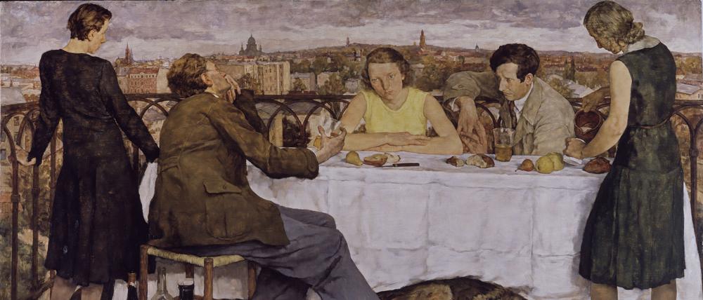 Lotte Laserstein, Abend über Potsdam, 1930.