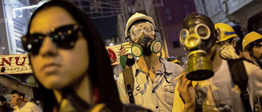 Demonstranten im Gezi-Park in Istanbul.