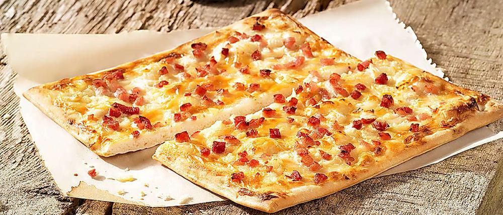 Sansibar Elsässer Flammkuchen von Air Berlin, seit Samstag an Bord für 7,90 Euro.