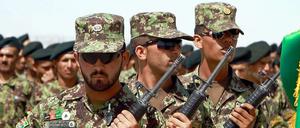 Die afghanische Armee im Kampf gegen die Taliban.